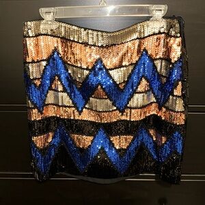 Sequins mini skirt!